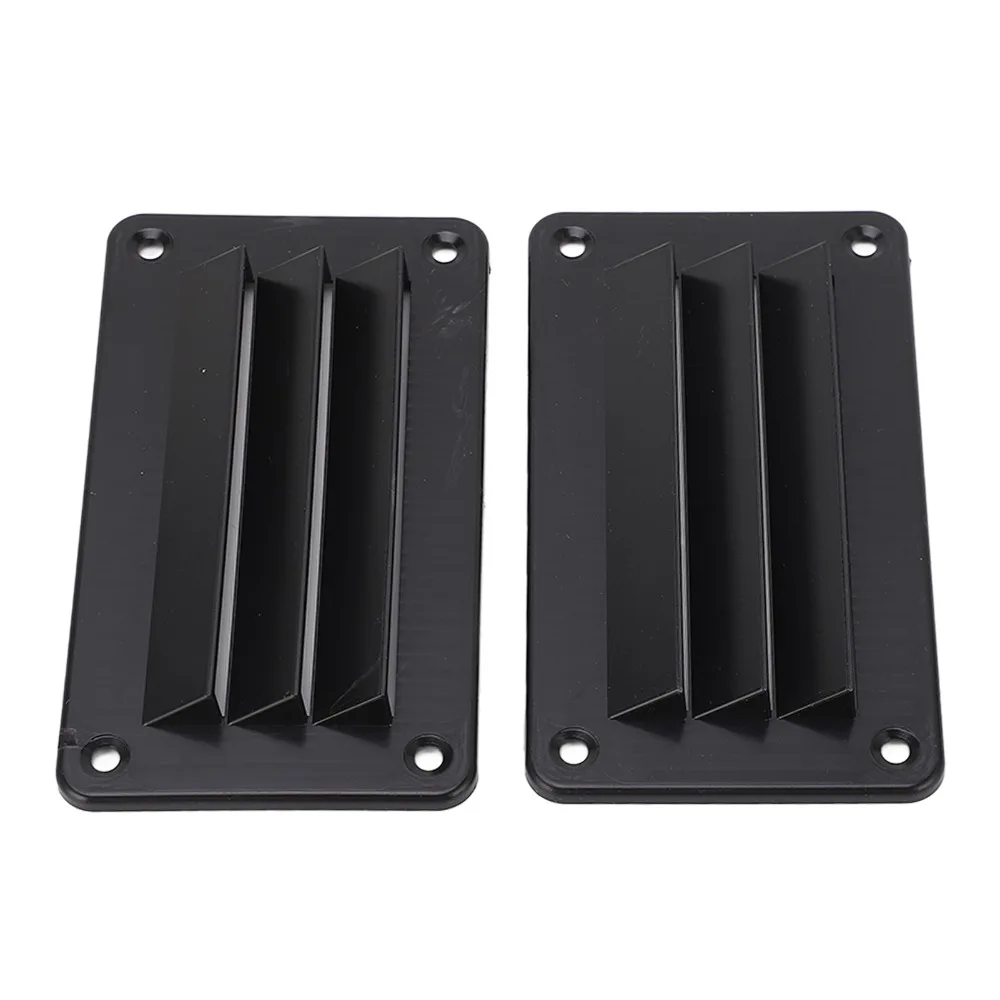 

2pcs Black RV Air Vent Louver Air Vent Grille Vent Cover Ventilation Outlet Grille Outlet Grille Louver Yacht Use