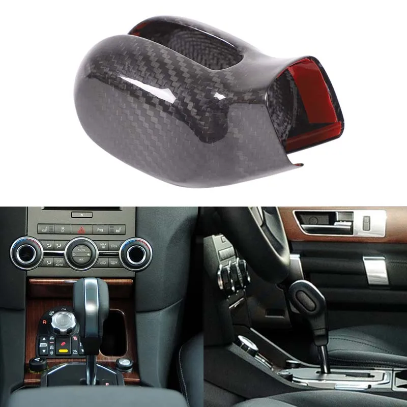 1 piece set Real carbon fiber For Land Rover Discovery 3 LR3 Discovery 4 LR4 2004-2012  car gearbox head cover car accessories