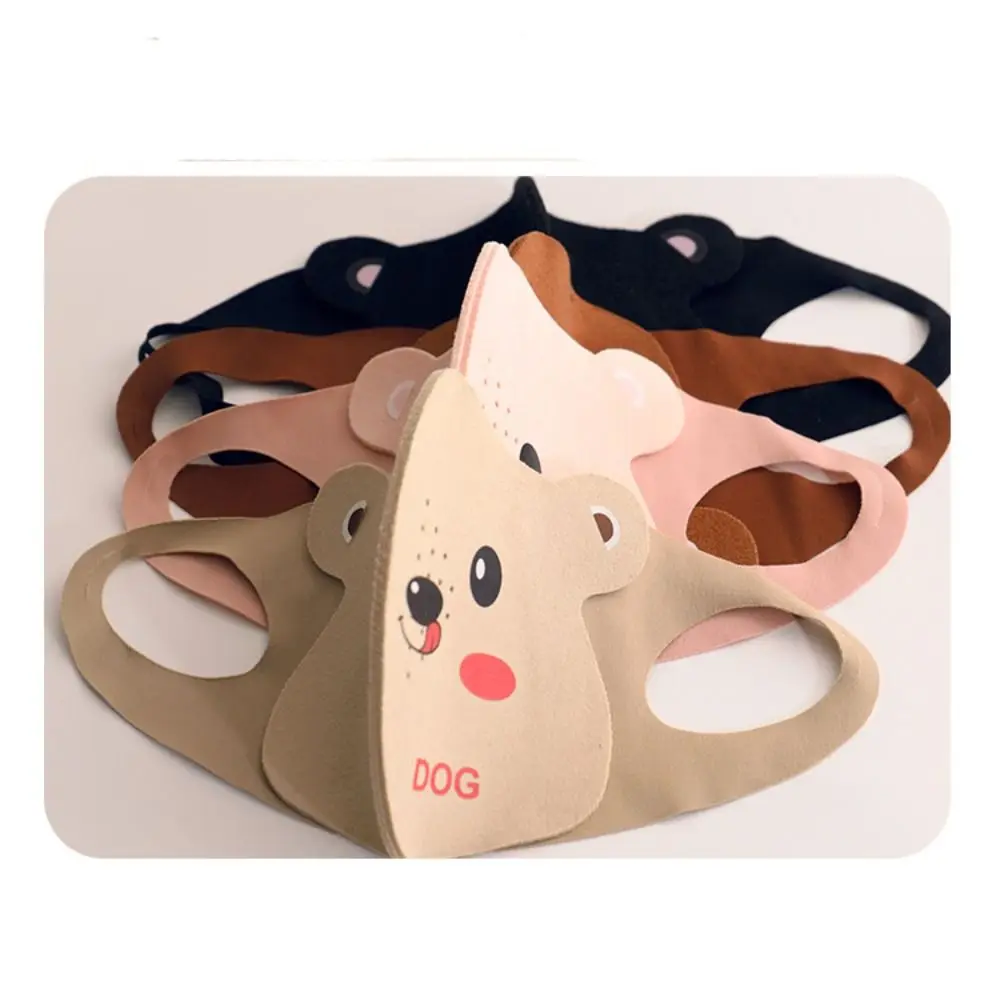 New Cartoon Kids 3D Mask Winter Warm Breathable Children's Mask Soft Windproof Printed Face Cover