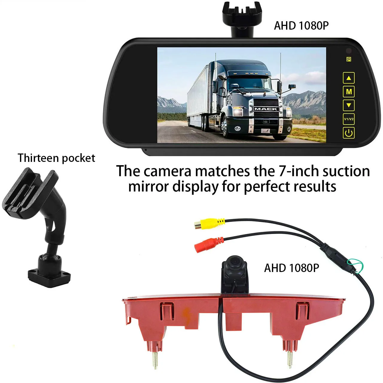 The third brake light on the reverse rearview camera is marked for Partner # 2 Tepee Rifter Citroen Berlingo 3 4 B9