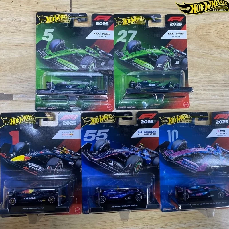 

Hot Wheels Premium HRV11 F1 2026 Red Bull Sauber Alpine Williams 1:64 Diecast Alloy Metal Body F1 Race Car Collectible Gift Toys