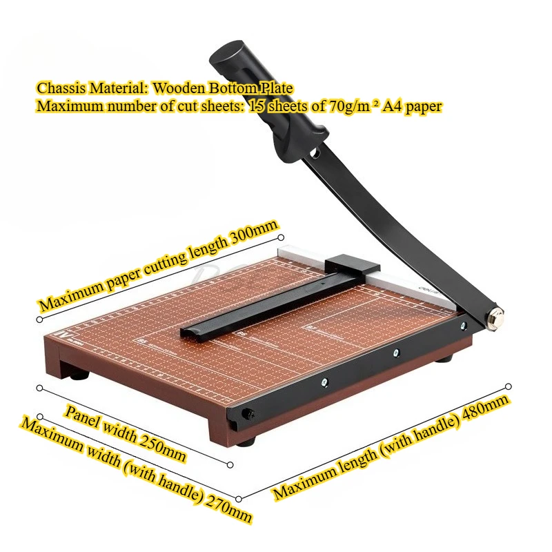Manual Wooden Paper Cutting Knife Business Card Cutting Cardboard Blade Sharp and Sharp Without Burrs A4 Paper Cutting Knife