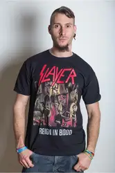 Official Slayer T Shirt Reign in Blood Black Classic Rock Metal Band