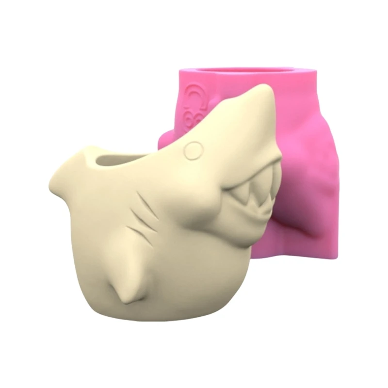 

Fast Reach Silicone Shark Planter Mold Shark Silicone Craft Mold Flowerpot Molds