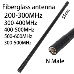 200-300MHz 300-400MHz 400-500MHz 500-600MHz 300-500 antena de fibra de vidrio impermeable para exteriores N antena de módulo de interferencia pública