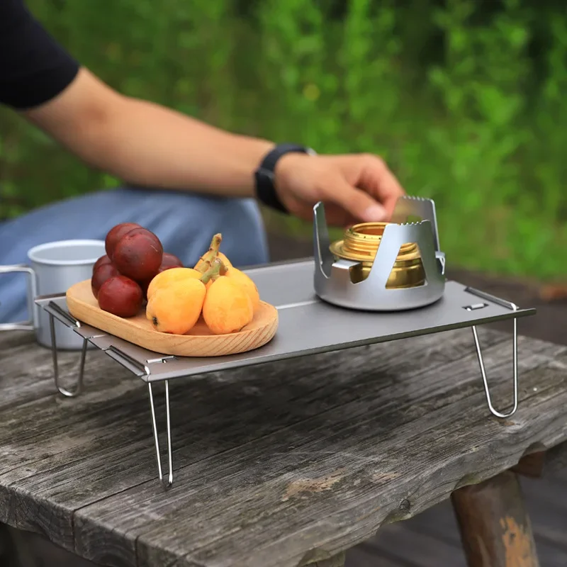 

Outdoor picnic folding table portable small tea table camping tables aluminum plate