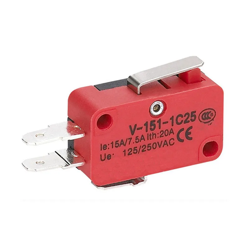 Pivot short handle type micro switch V-151-1C25