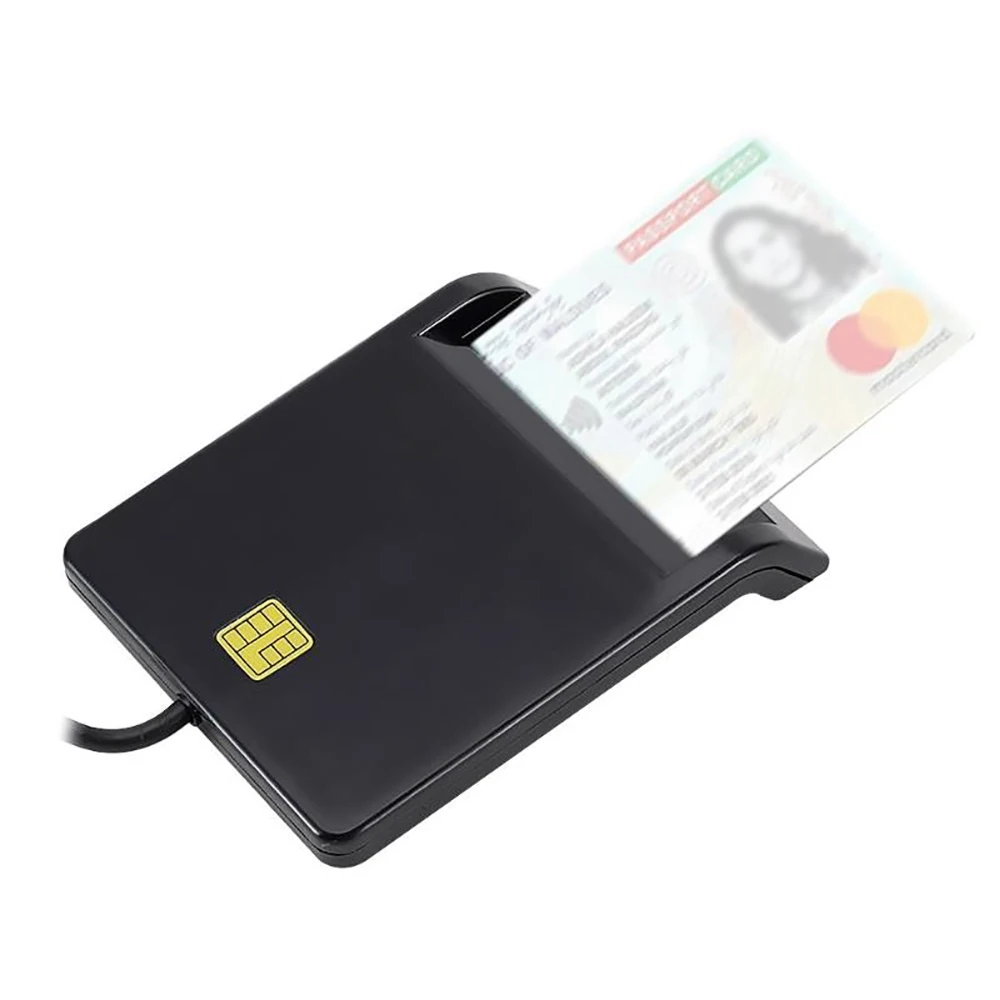 USB Smart Card Reader Smart Card Reader voor bankkaart IC/ID EMV-kaartlezer voor Windows 7 8 10 Linux OS USB-CCID ISO 7816
