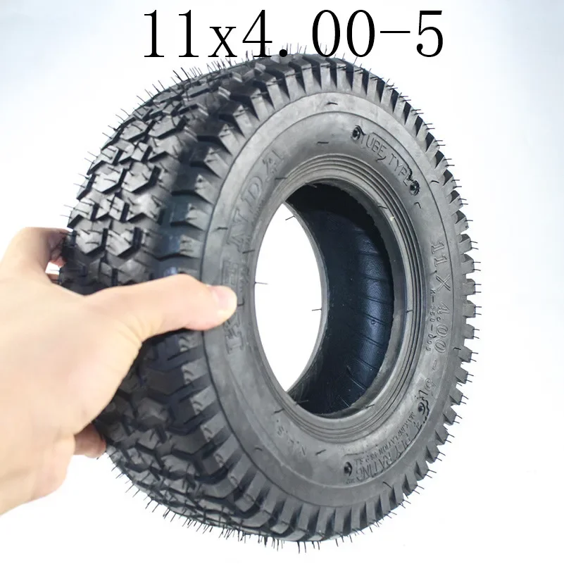 11 Inch Tire 11x4.00-5 Tubeless Tire 5-inch Hub Lawn Wheel Electric Skateboard Tire 11*4.00-5 Tyre