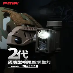 Fma Rattler Compact Ii Hands Free Light Tb1474 Ir Low Light Survival Tri-Color Flashing Signal