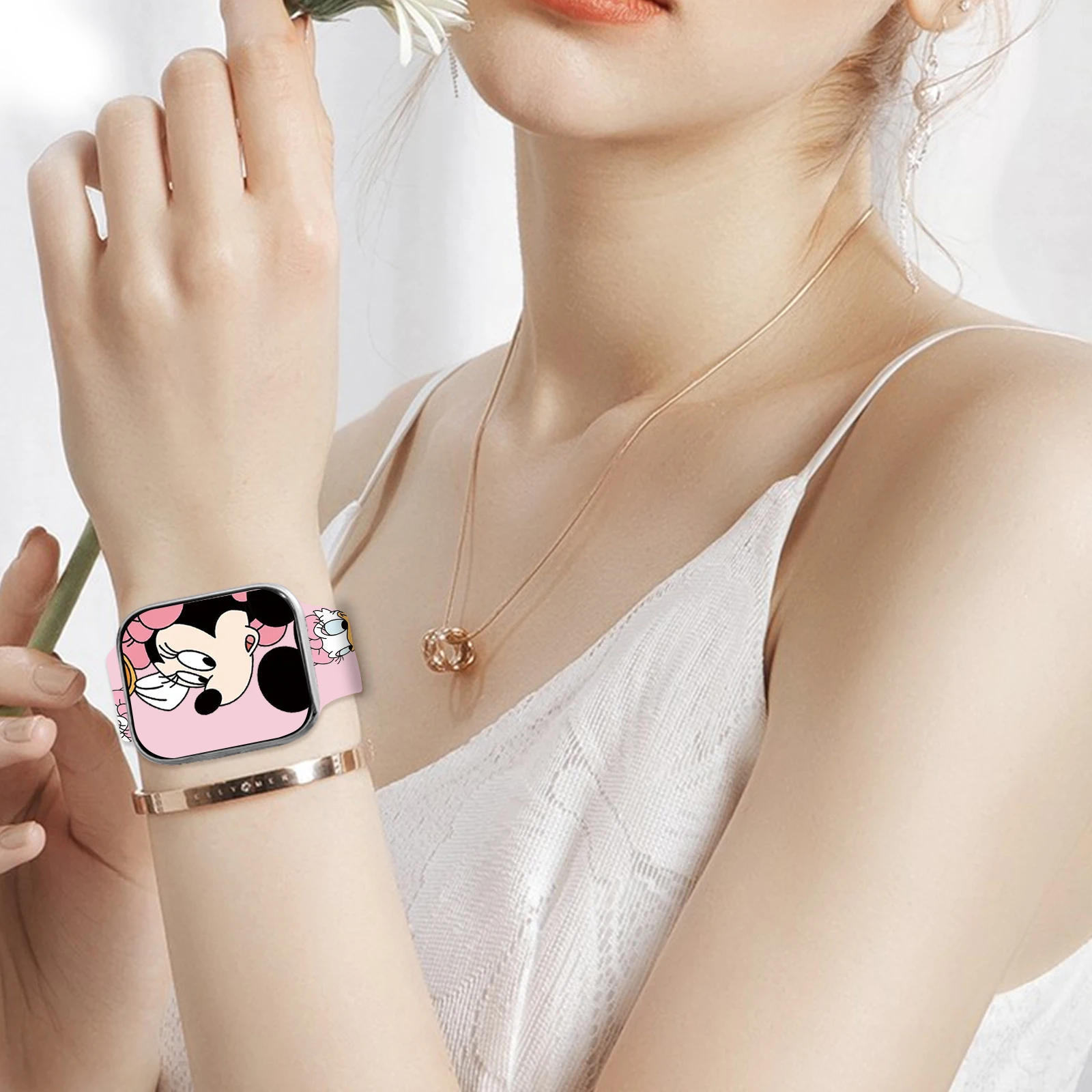 Disney Mickey Printed Strap for Apple Watch 11 10 9 8 SE Silicone Band Replaceable Watchband for iWatch 46mm 44mm 42mm 41mm Band - Image 5
