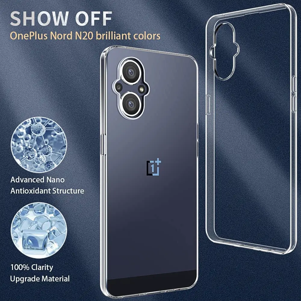 Clear Protective Case For Oneplus 8 Lite 9 10 Pro 11 8T 10T Soft Shell Nord CE 2 3 N10 N20 N30 N100 N200 N300 Ace 2V Back Cover