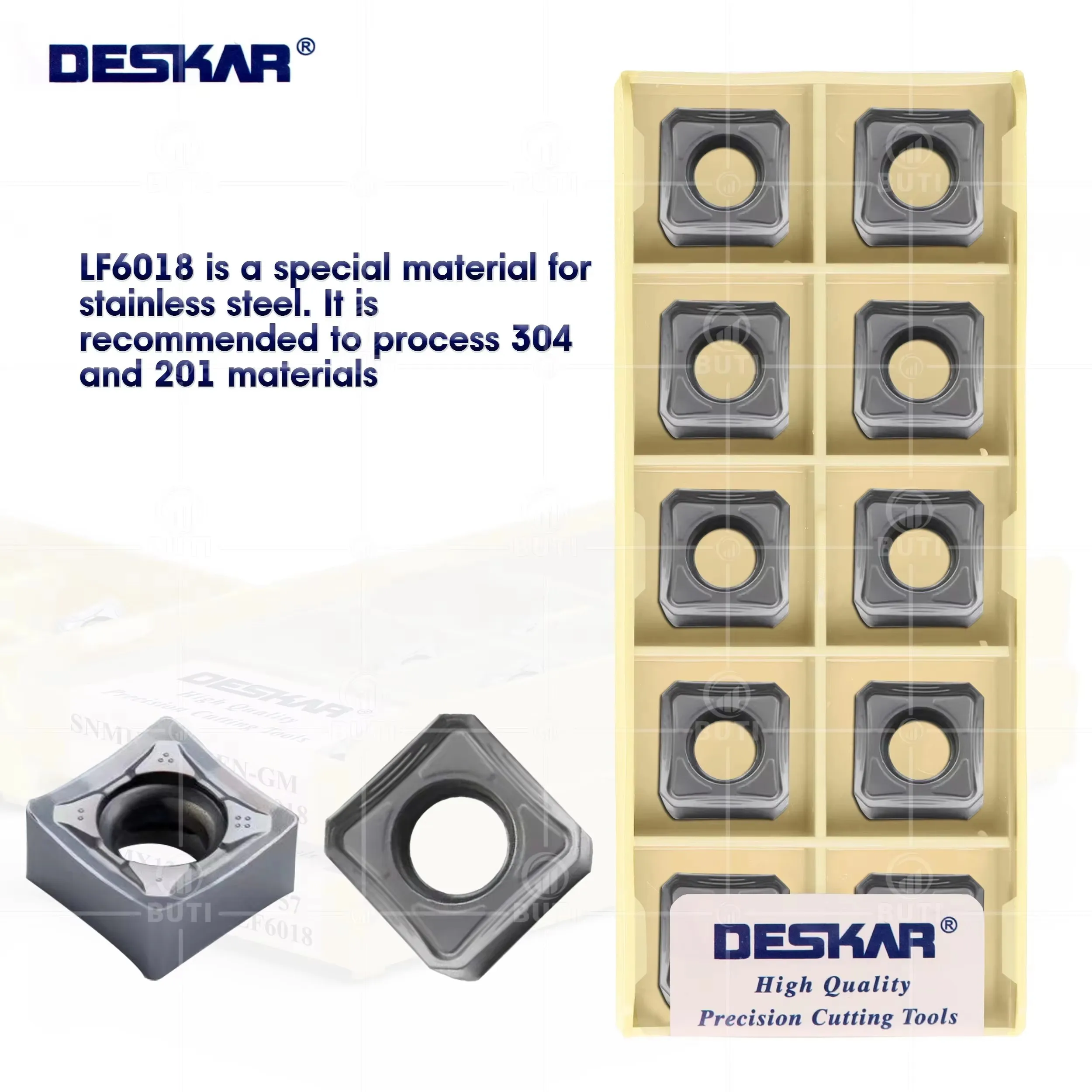 DESKAR 100% Original Cutting Tools SNMU120608EN-GM SNMX1205ANN-F57 LF6018 Numerical Control Lathe Inserts Milling Blade Cutters