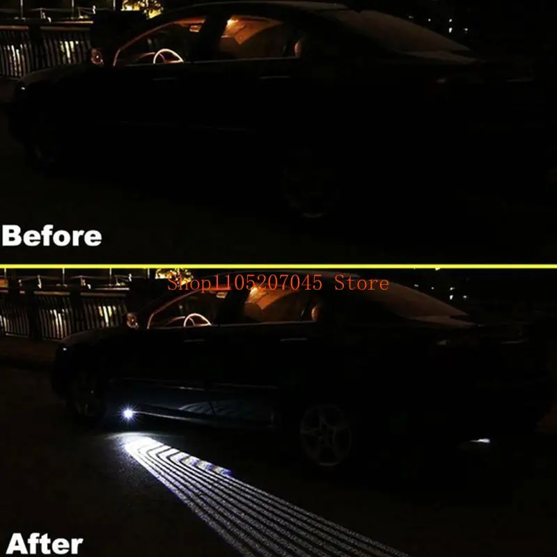 37cd Anti-Collision Wireless Car Door Light LED High Definition Welcome Courtesy Projector Lamp Angel-Wings