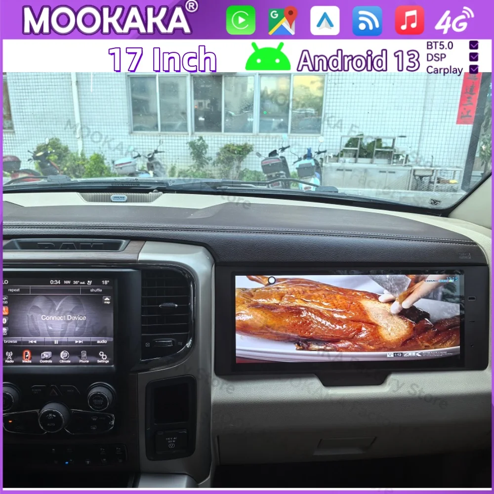 Sistema de Navegación Inteligente Co-pilot Android 13 para Dodge Ram 2014~2018, Radio para Auto, Carplay, Reproductor Multimedia GPS, Auto BT WIF
