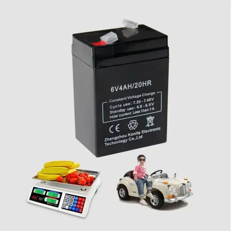 Original 4000mAh 6V Pricing Electronic Scale Table Lead-acid Battery Rechargeable Battery Emergency Lamps Children\'s Toy Car