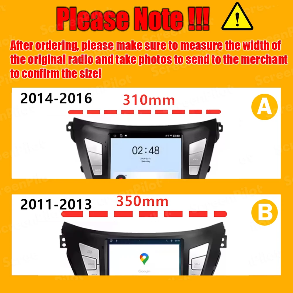For Hyundai Elantra 2011 - 2013 2014 - 2016 Android 16 Multimedia Video Player GPS Navigation Bluetooth Touch Screen 8 Core 5G