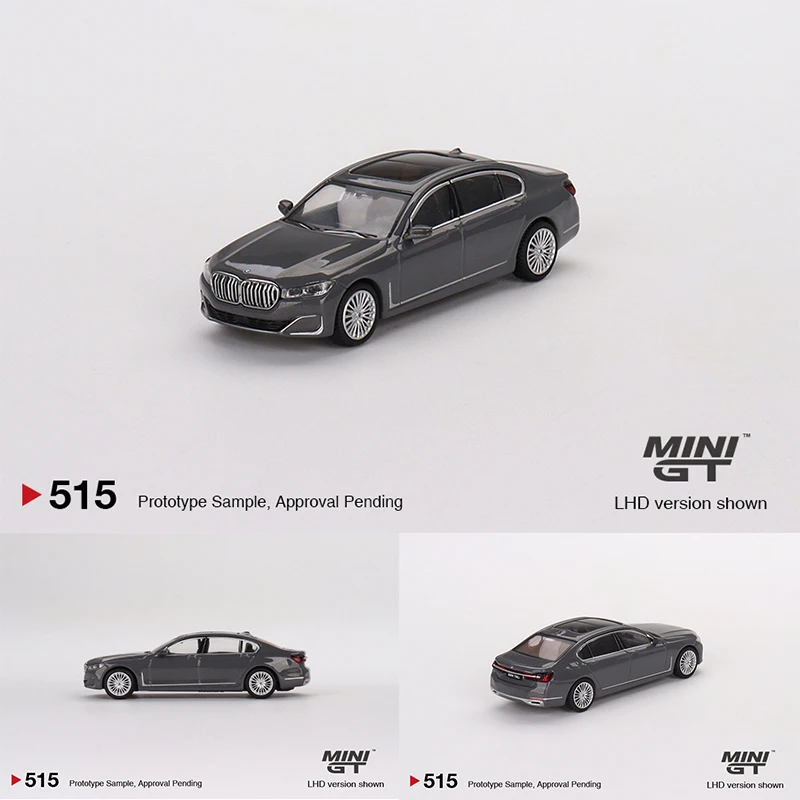 

MINI GT 1:64 750Li xDrive Gray Diecast Diorama Car Model Collection Miniature Carros 515