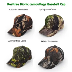 Camo Caps Real tree Jungle Bionic camouflage Hunting Snapback Hats Camo Baseball Cap for Men Women Peaked Sun Hats Cap