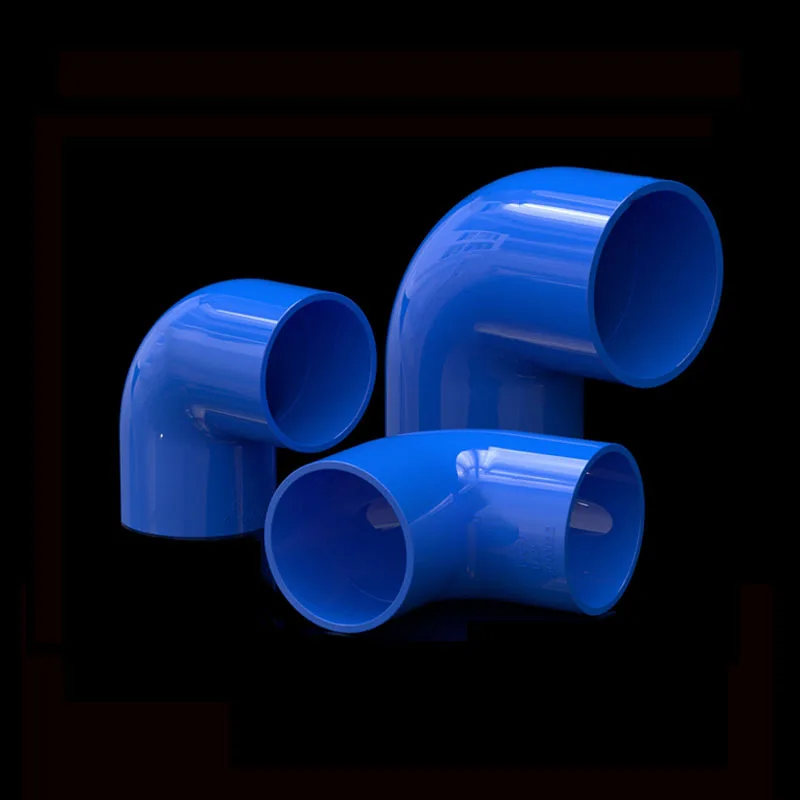 1/2/5/10PCS 16-160mm Blue PVC Pipe 90 Degree Equal Elbow Connector Aquarium Fish Tank Garden Irrigation Water Supply Fittings