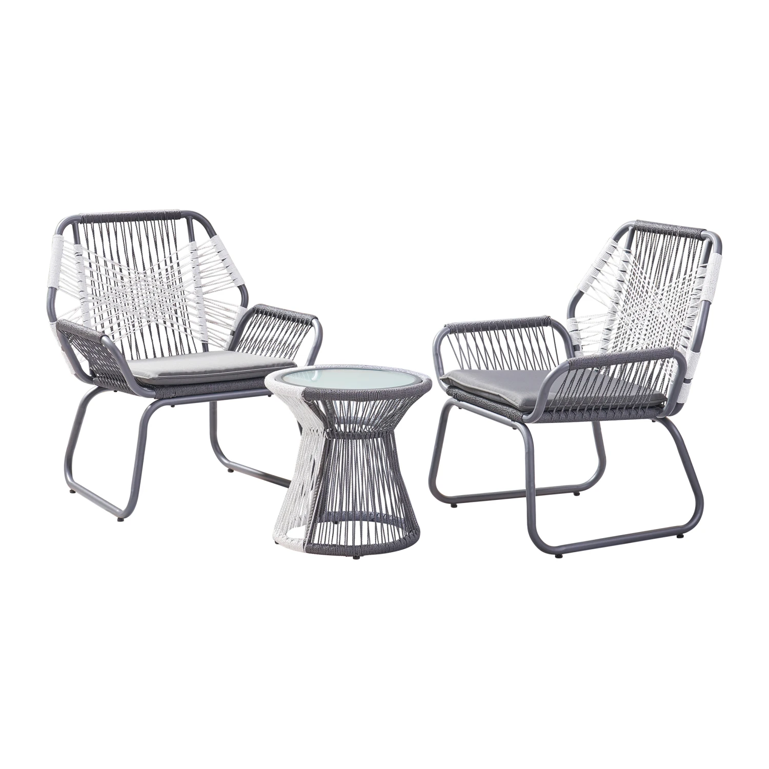 

3pc Idaho Chat Set Outdoor Furniture rattan wicker patio garden backyard sofa couch table seating Genuine premium quality