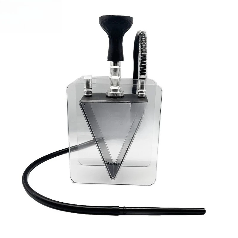 

Hookah acrylic transparent pot triangular pot with light durable