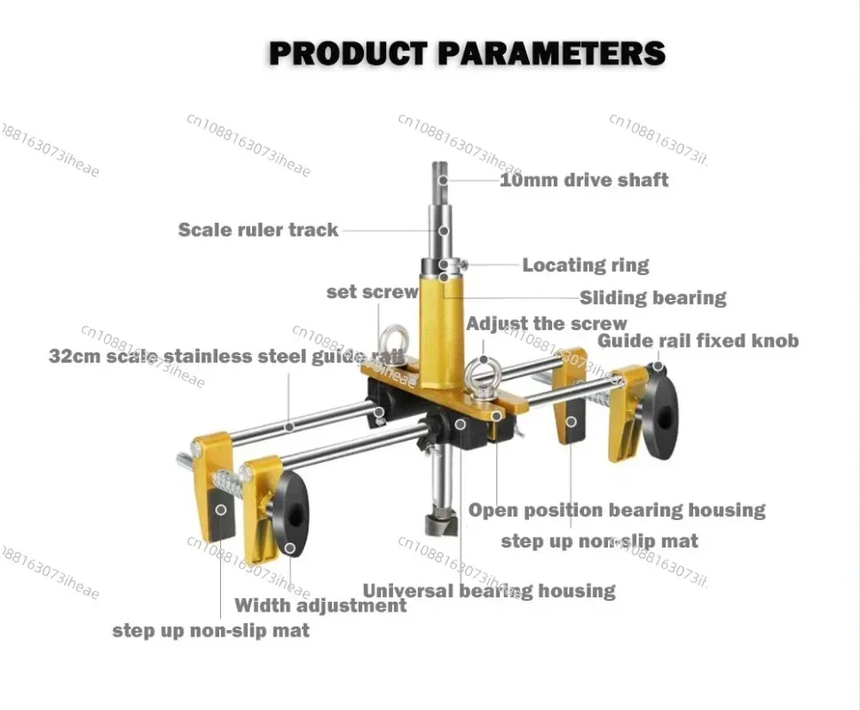Wooden door opener slotting machine Wooden door lock installation punching fixture