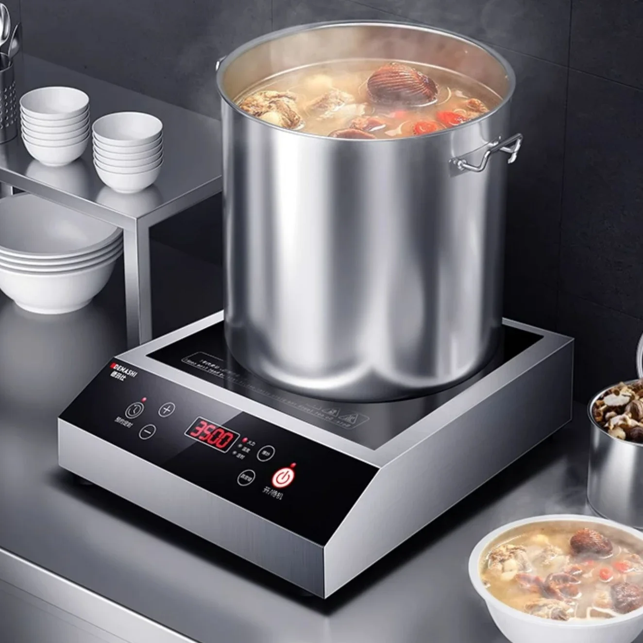 3500w commercial induction cooker high power hotel household milk tea shop flat commercial induction cooker