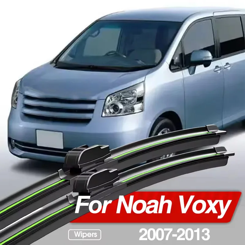 For Toyota Noah Voxy ZRR70 VAN 2007-2013 Front Windshield Wiper Blades 2x Windscreen Window Accessories 2008 2009 2010 2011 2012