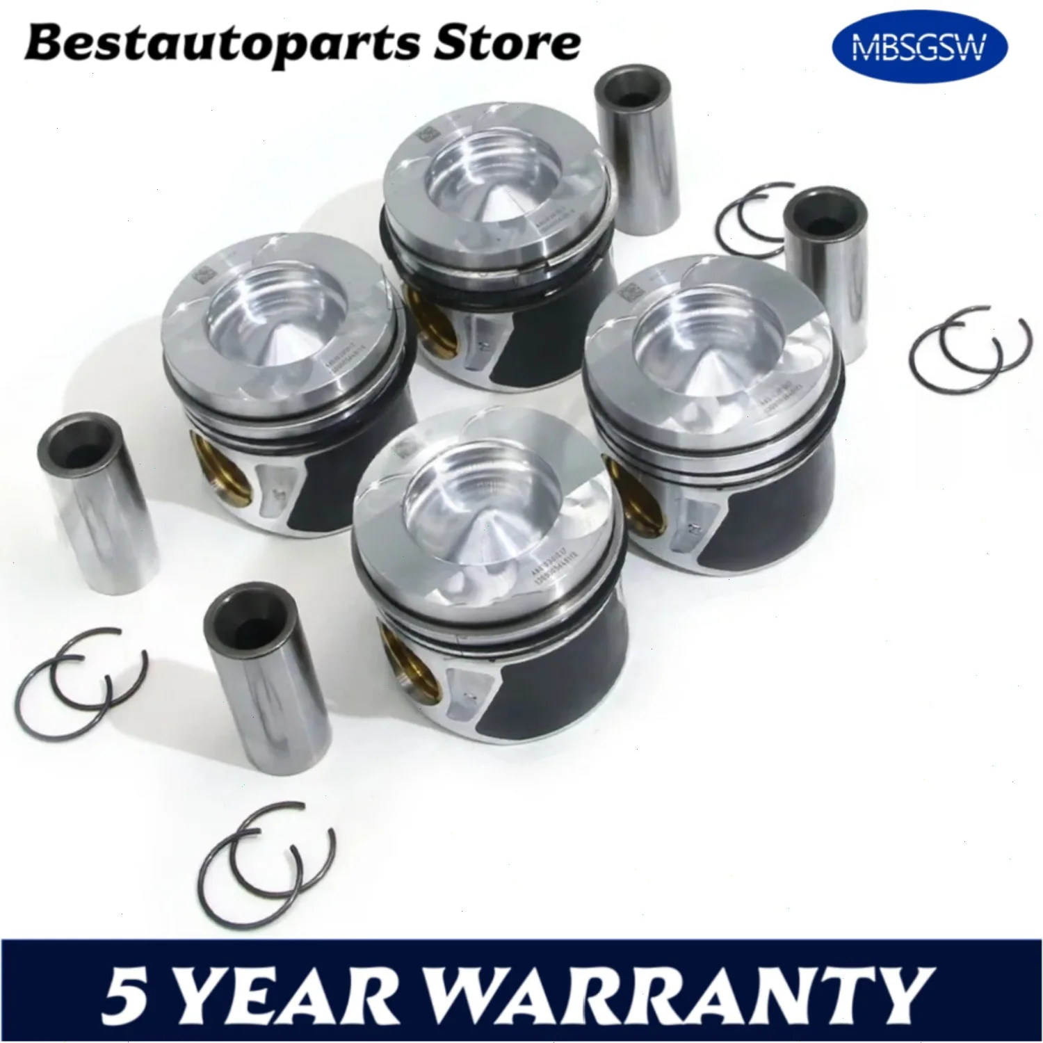 Kit de pistones con anillos para motor Mercedes-Benz OM651 2.1 2.2 2143cc CDI Diesel C180 C200 C220 C250 C300 CLS220 CLS250 E200