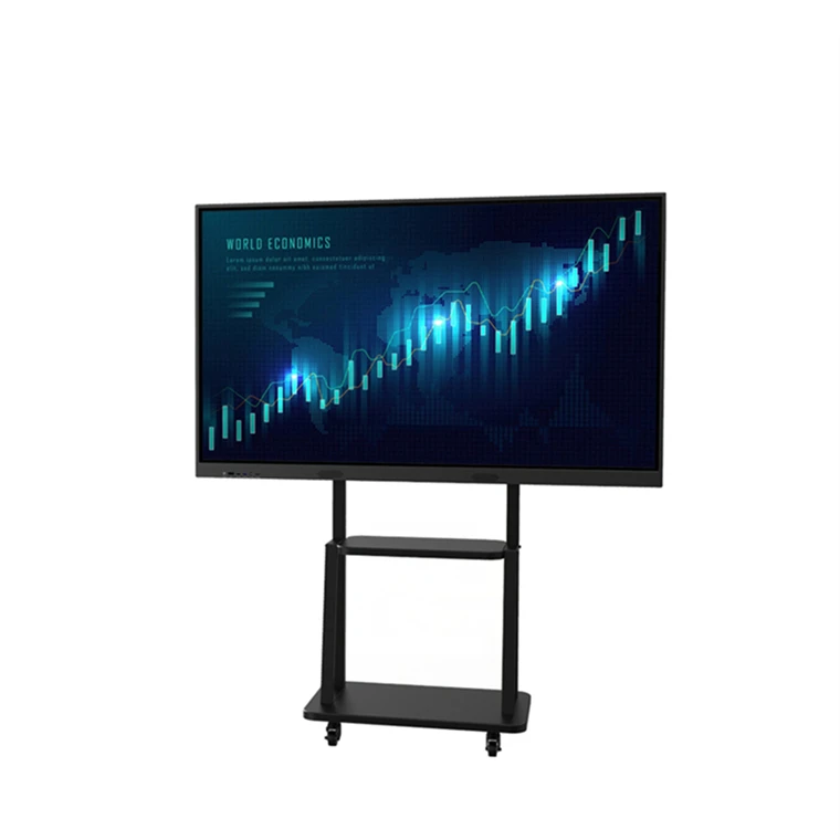 Interactive Whiteboard 75 Inch 40 Touch Points 4K LCD 120Hz Aluminum Alloy Frame for Classroom & Conference Use