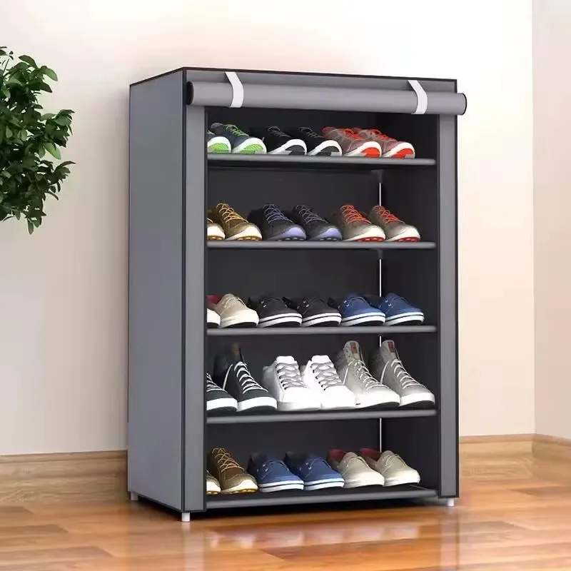 6/8/10 Layers Shoe Rack Organizer Dustproof Shoe Cabinet Multilayer Nonwoven Home Furniture Space-saving Cabinets Shoes Shelf image 5