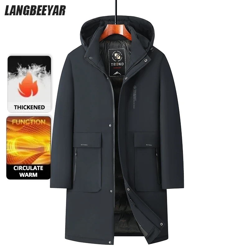 

High End Traceless New Brand Business Casual Fashion Men Leather Jacket Faux PU Coats Autumn Winter Men Clothing 2025