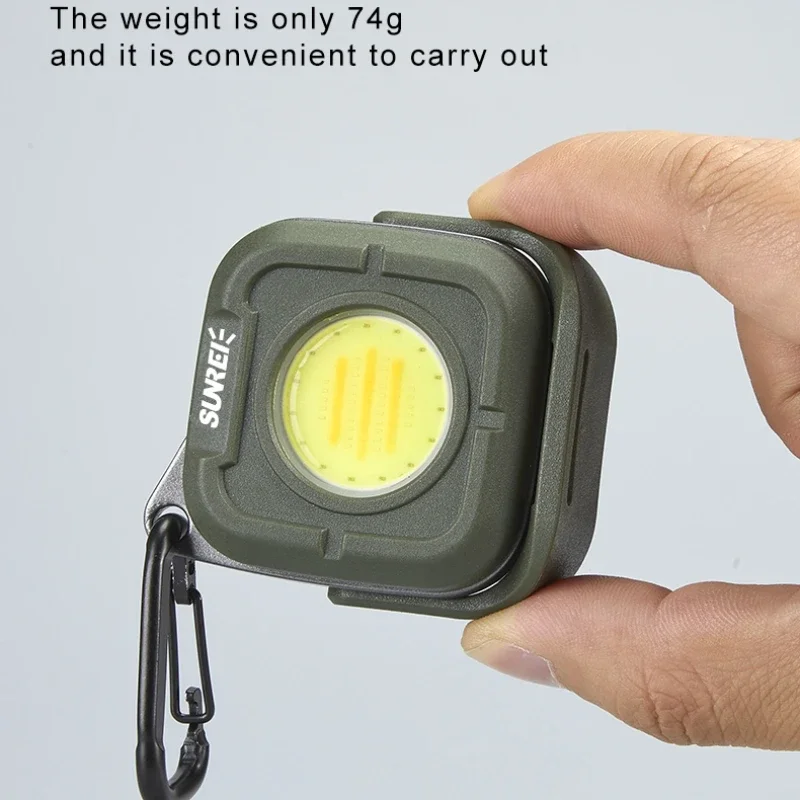 Sunrei C500 Best Sale To USA Europe Portable Lamp Light COB Red Light Work Garden Camping Light Mini 500lum