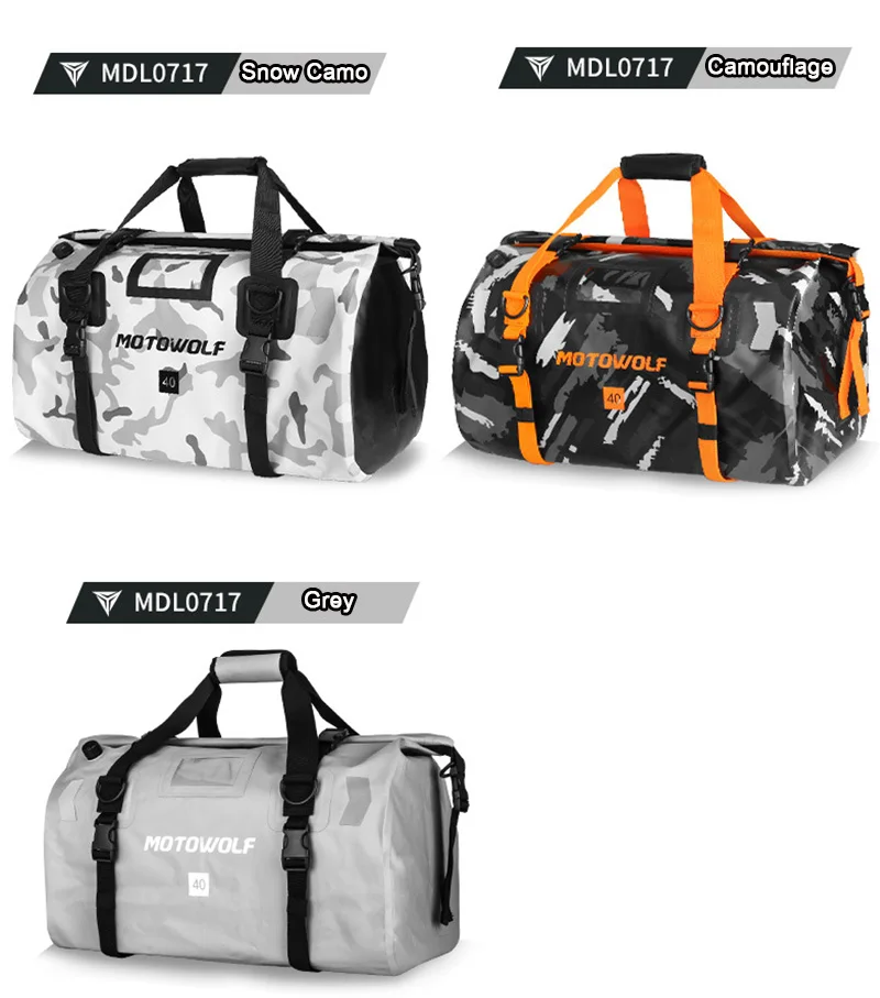 جديد مقاوم للماء حقيبة دراجة نارية ل K-TM 1290 BMW ياماها 40/66L سعة كبيرة نزهة تخزين حزمة دراجة نارية الأمتعة الذيل