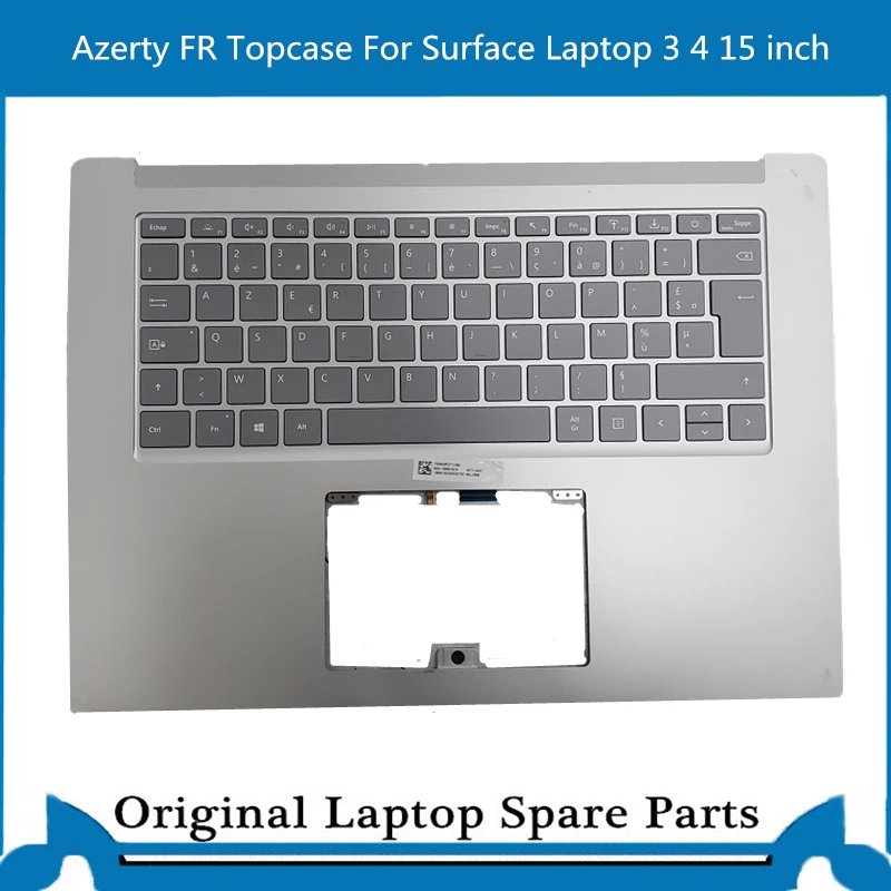 Original for Microsoft Surface Laptop 3 4 51873 1872 Topcase with Keyboard 15inch  AZERTY FR