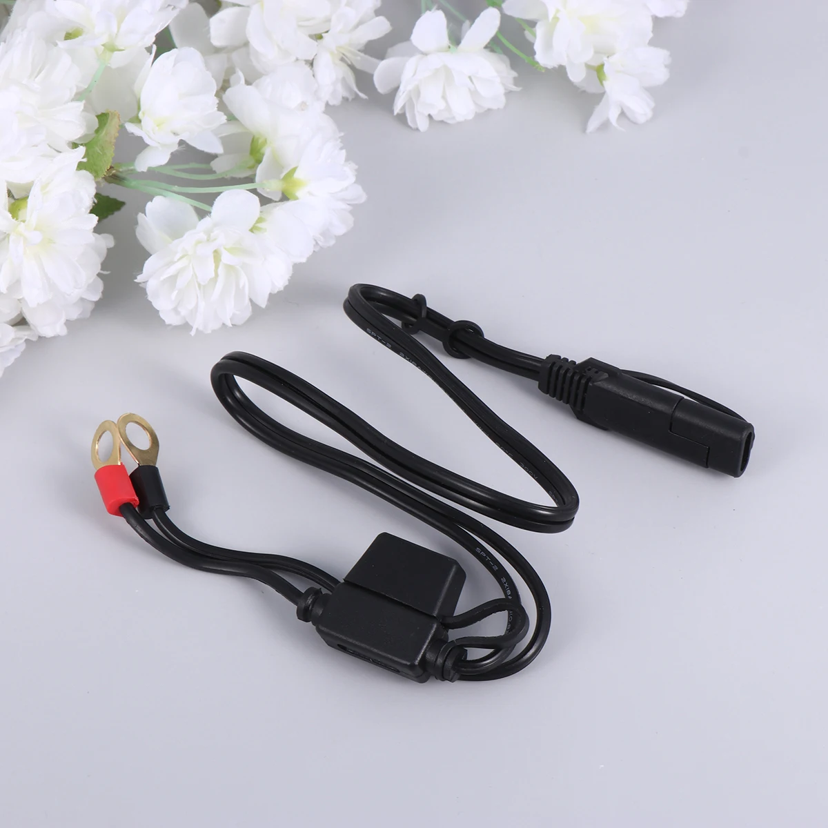 

12V Black Motorcycle Charging Cable Durable Plastic Metal Material Outdoor Home Use Power String For Motorcycle Circuit