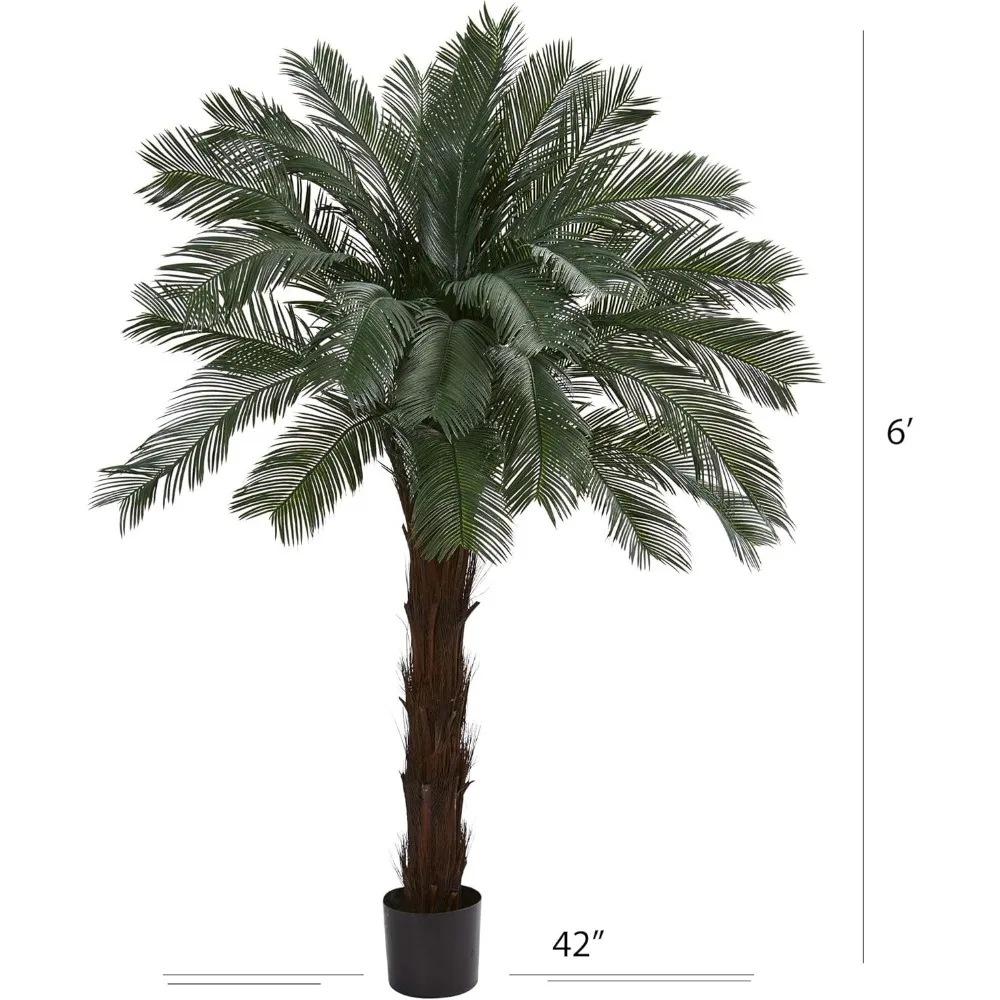 شجرة نخلة أريكا صناعية نابضة بالحياة بطول 7 أقدام من ناتشورال ناتشورال