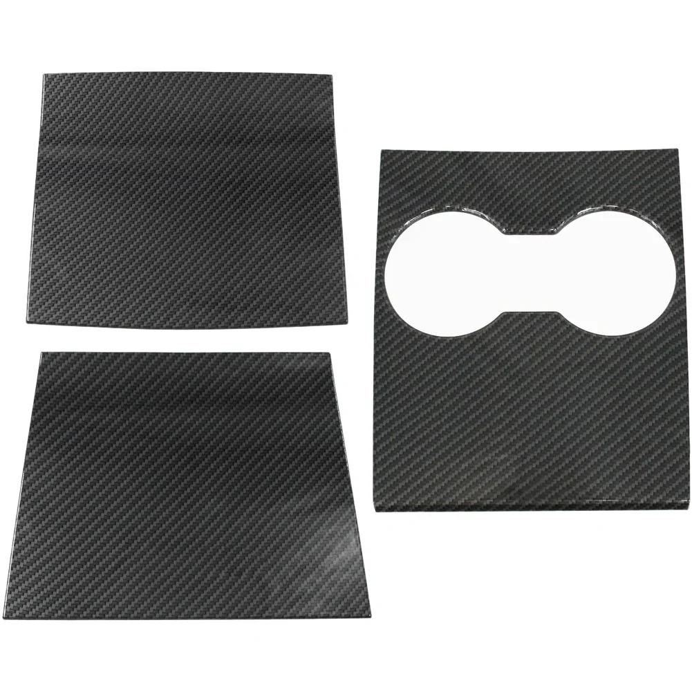 Carbon Fiber Cover Model 3 Console Trim Lightweight Construction Easy Snap-on Installation For Tesla For Model 3 2017-2020