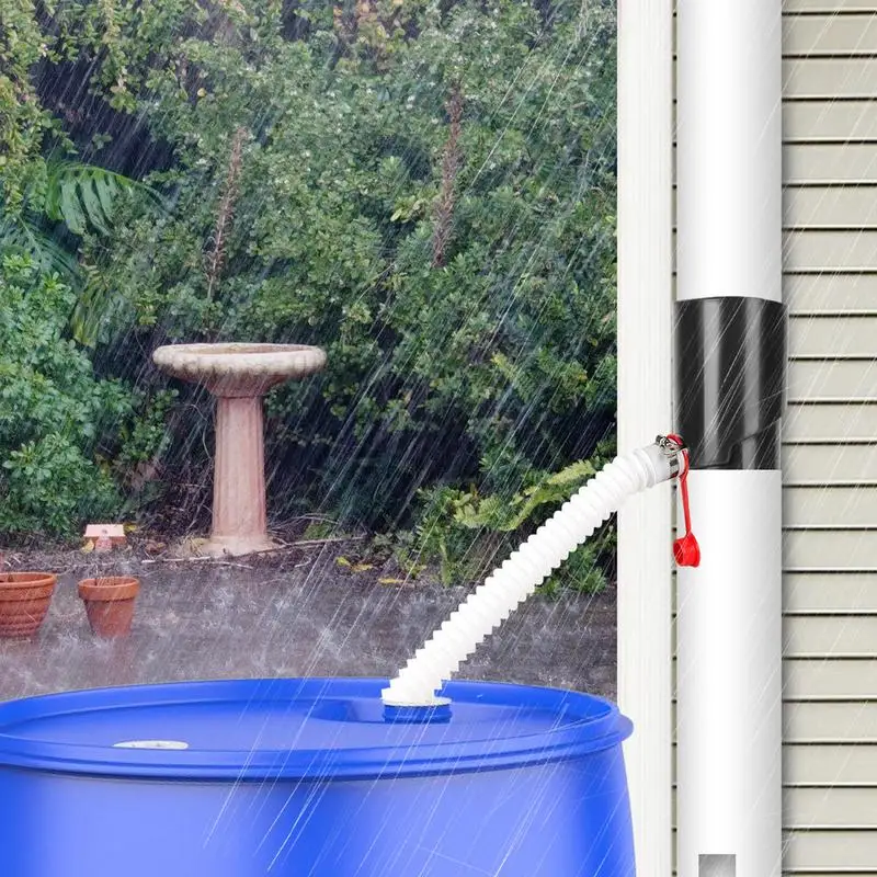 

Rain Water Collection Barrel UV Resistant Weatherproof Rain Barrel Diverter Kit Portable Rain Barrels To Collect Rainwater From