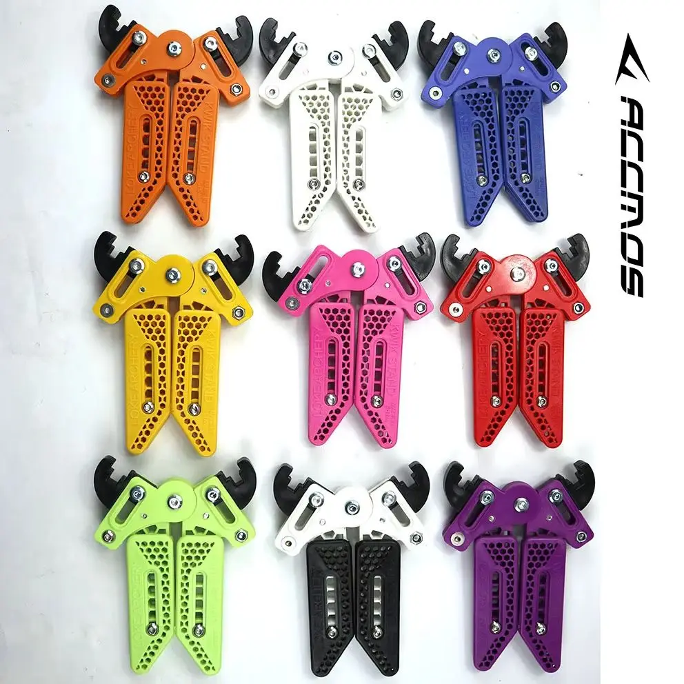 Multiple Colors Available Adjustable Compound Bow Stand Holder Kick Rack Legs Bracket Bow Support Bow