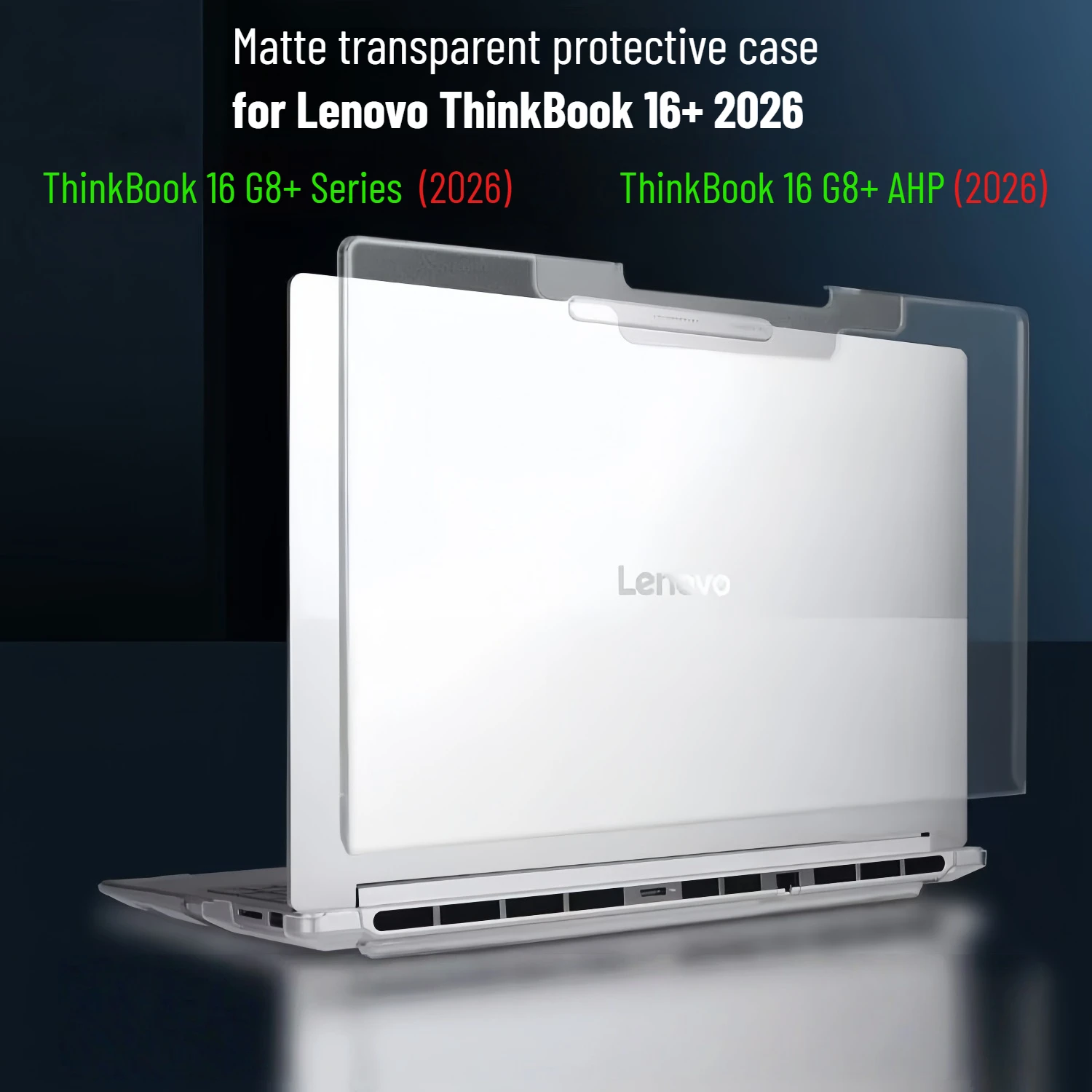 

Matte Transparent Case for Lenovo ThinkBook 16 G8+ AHP 2026 Laptop Cover 16" Hard Protective Shell for 2026 ThinkBook 16+ Cases