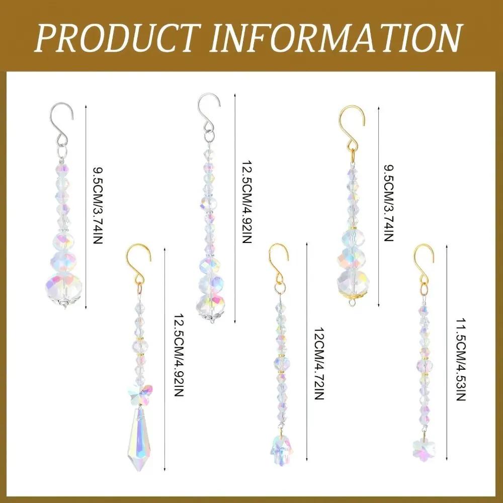 Picture 6: Handmade Crystal Suncatcher Pot Accessory Creative Hanging Drop Bead Plant Decoration Hanging Decoration Rainbow Maker