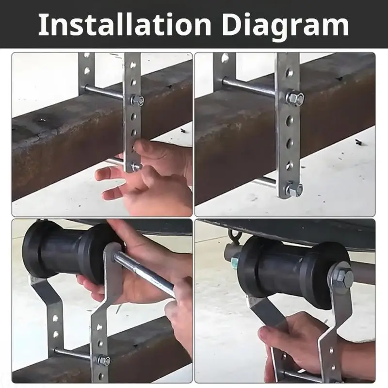 G7NA Universelle Marine-Kielrollenhalterung, geeignet für verschiedene Bootstypen. Einfache Installation für sicheren Transport – Detail 8