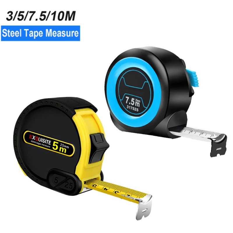 3/5/7.5/10 Metre Tape Measure Thickened Self-locking Measuring Tape Woodworking Tool Ruler Precise Clear Construction Tools 줄자