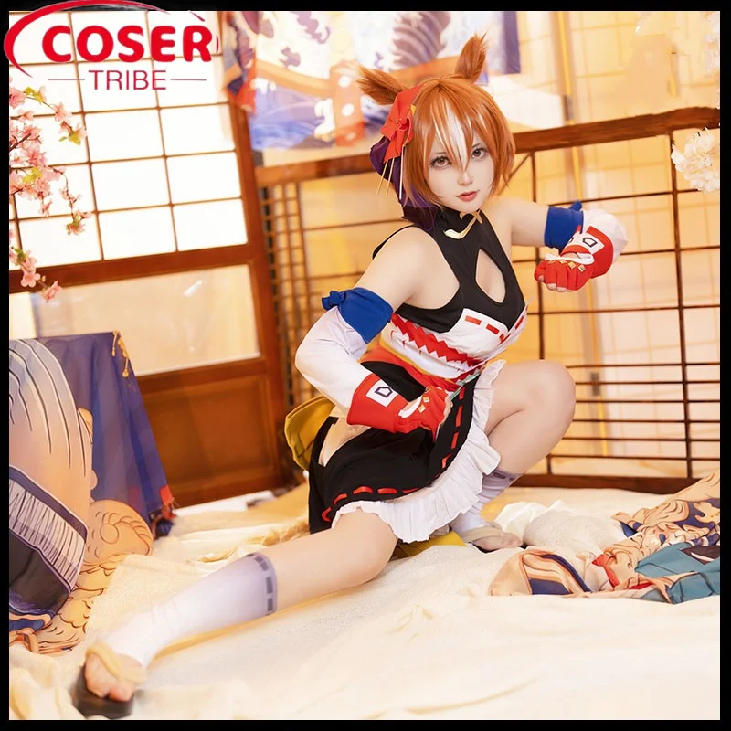 COSER TRIBE Anime Game Pretty Derby  Eight Invincible Halloween Carnival Role Play Costume Complete Set