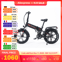 RANDRIDE YX20M Electric Bike 1000W Motor 20*4.0'' Fat Tires E-Bike 45km/h Max Speed 48V 17Ah Battery 80-90km Max Range 150kgLoad