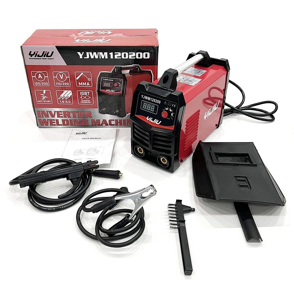 

MMA-200D Wholesale 110V/220V Dual Voltage Powerful Portable 200 Amp IGBT Electric DC Motor Stick Welder