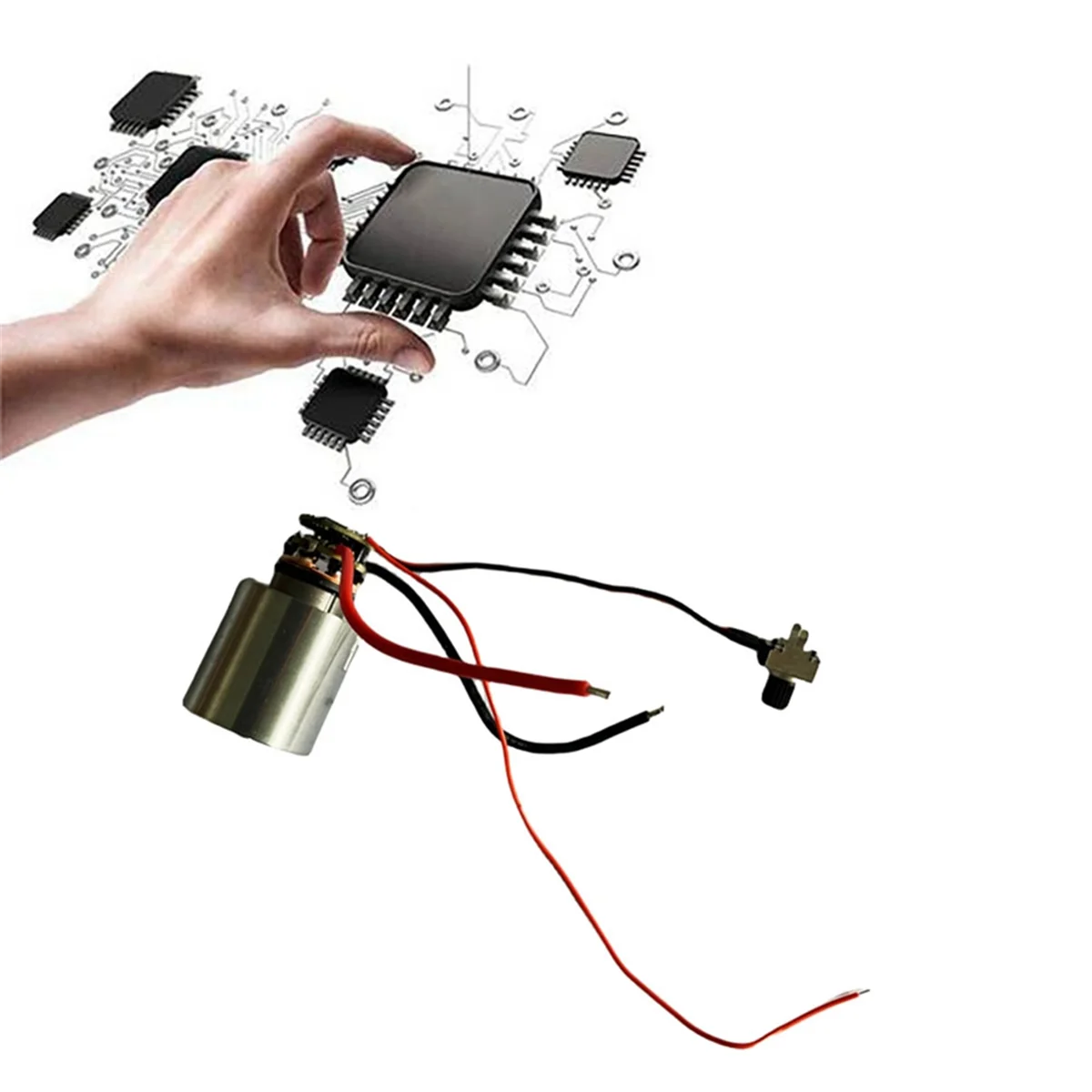N38R_ 130000 RPM Brushless Turbo Jet Fan Motor 12V with Drive Board