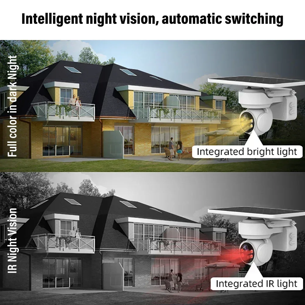 PEGATAH 3MP Solar Camera Outdoor 4G Wifi Camera 4X Zoom Motion Detection Two-way Audio IP65 Waterproof Video Security IP Cameras